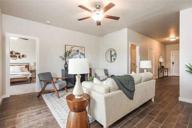 Photo of same floorplan - cabinet, countertop and 