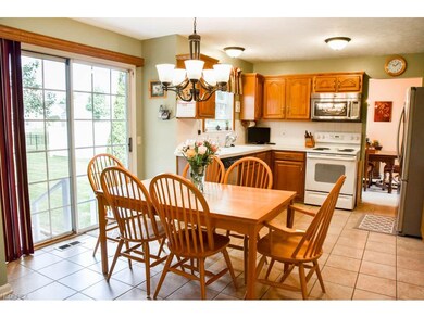 Dinette with a sliding door to the backyard.