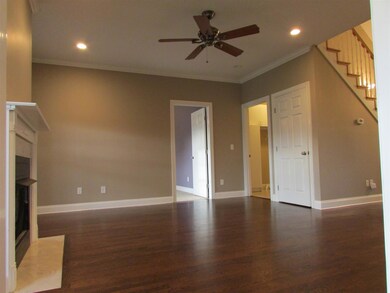 View from Living room looking into master bedroom 