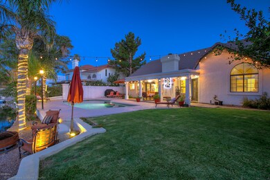 Covered patio, pool and yard