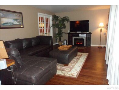 Living Room. Hardwood floors through out the livin