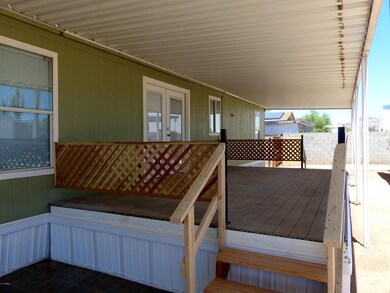 Raised rear porch