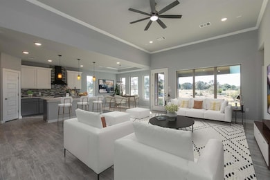 Living room with healthy amount of natural light,
