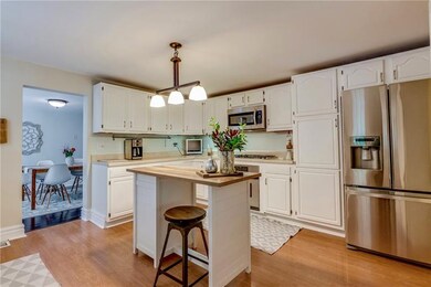 Elegantly updated kitchen has all the necessities 