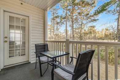 Balcony with outdoor dining area