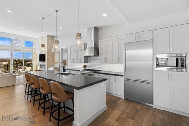 Open kitchen with Thermador appliances, large pant