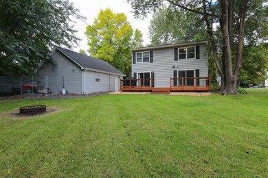 Rear view of home