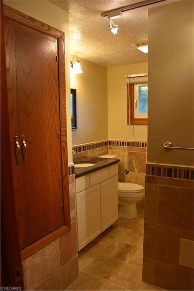 Bathroom, new vanity, toilet and tile