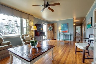 Large living room with tons of natural light