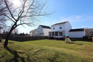 A view of the enormous backyard