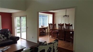 The separate dining room is plenty big to entertai