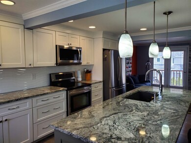 continuous WAVE ceramic backsplash