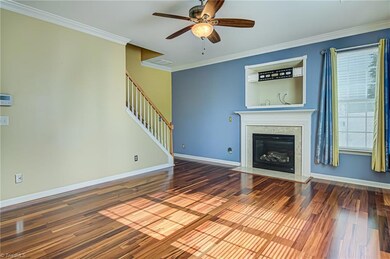 Living Room With Fireplace