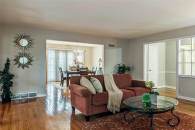 The opening to the right of the living room is of 