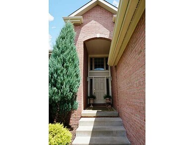 Exterior Front. The covered front entry.