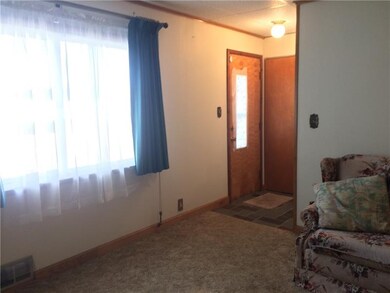 Front entry into living room.