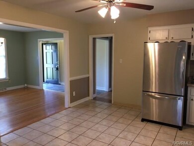 Kitchen open to large dining room or living room