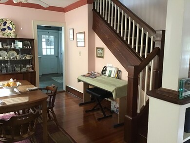 Downstairs dining room & stairs