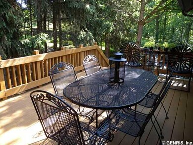 Deck. This deck is just outside the kitchen door f