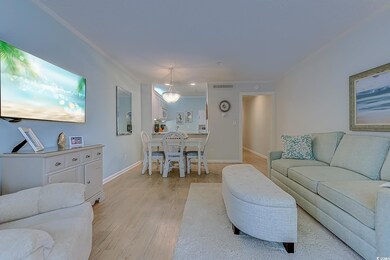 Living room featuring light hardwood / wood-style 
