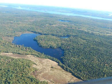Entire lake from the air; the ocean...
