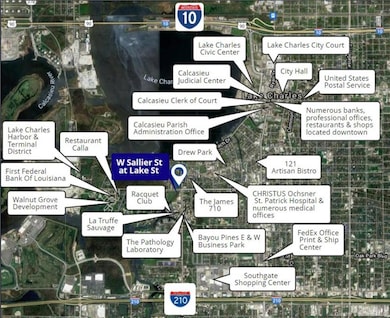 Nearby business, restaurants, and medical related 