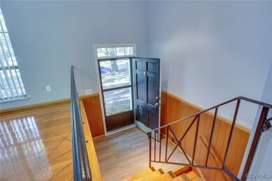Entrance foyer with new PLV floor
