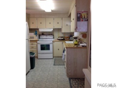 Kitchen view from dining rm