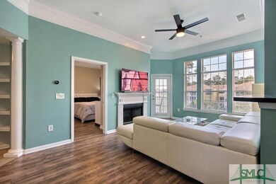 Living room- unit has a Nest smart thermostat