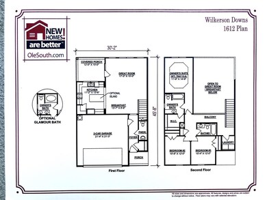 3 bedroom 2 1/2 bath  2 car garage