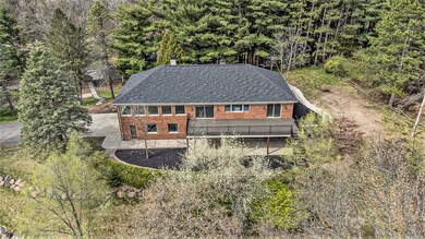 Main House Front Aerial View