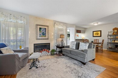 Cozy living room with fireplace