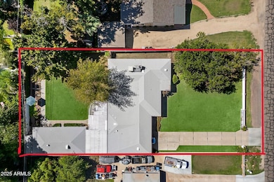 drone shot from above with lines