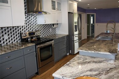 large kitchen with island