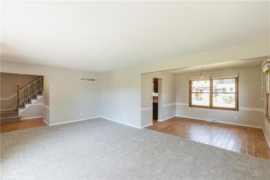 living room and dining