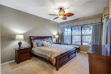 Furnished Master suite overlooking pool, water and