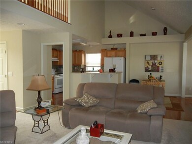 Great room looking into the open flow with kitchen
