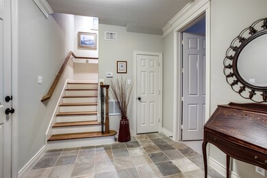 View from the first floor up.  The entrance has sp