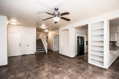 Great Room facing the kitchen.