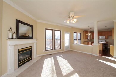 Living room is open to kitchen which makes entertaining a breeze. 