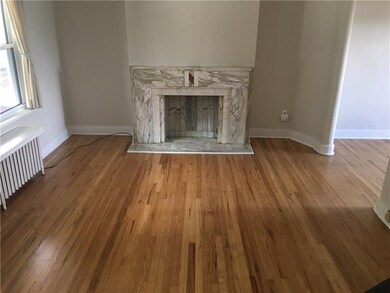 Living room decorative fireplace