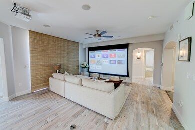 Family Room with Projection Screen
