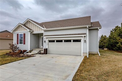 Large 2-car garage with bump out