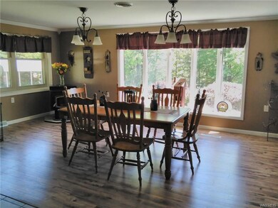 A beautiful view from the spacious dinette area wi