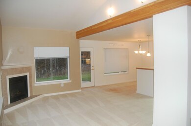 Living area to dining