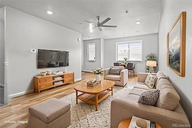 Living Room - Digitally Staged example