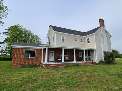 South side covered porch