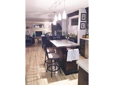 View from dining room, through the kitchen to the 