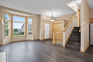 Living room off of spacious foyer