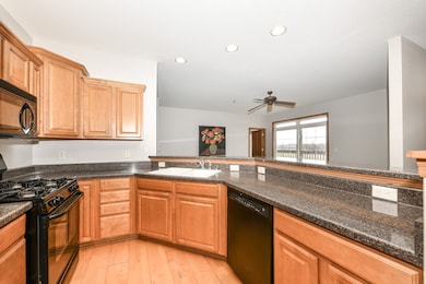 Kitchen has Hardwood floors